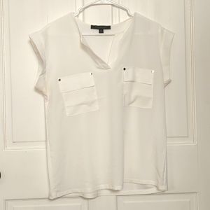 White short sleeve blouse